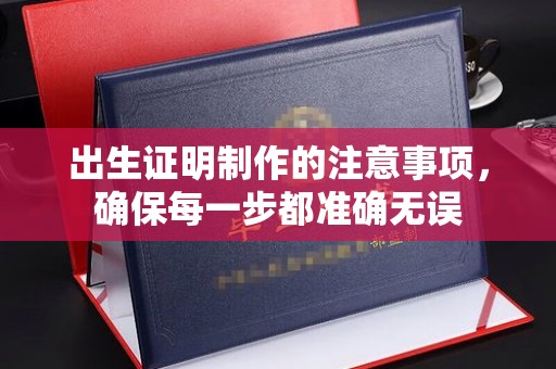 彬县出生证明制作的注意事项，确保每一步都准确无误