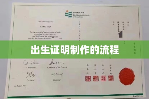 彬县出生证明制作的流程