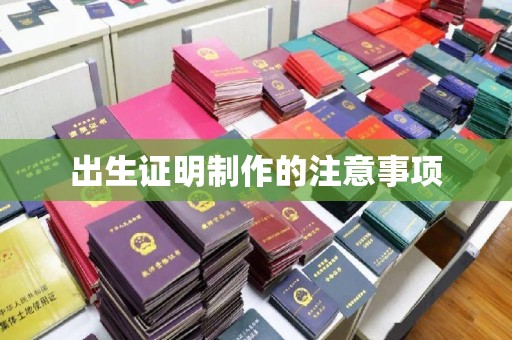 彬县出生证明制作的注意事项